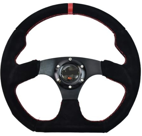 Volante Desplazado, Volante Deportivo Volante universal de 320 mm con soporte plano de 40 mm de profundidad.