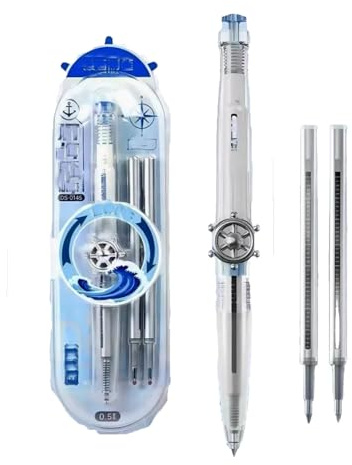 Retractable Fountain Pen, White Writing Instrument with Two Replacement Ink Cartridges, Smooth Writing for Notes, Journaling, And Calligraphy ﻿