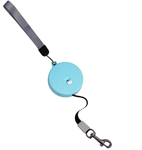 DONGKER Automatiskt hundkoppel, 3 m (9,8 fot) liten hundlina, bärbar, infällbart hundkoppel med på/av-knapp för små, medelstora hundar upp till 5 kg