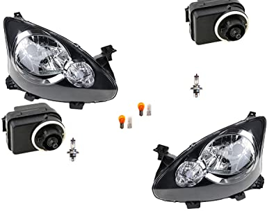 Johns, Scheinwerfer passend für Toyota Aygo B10 07/05- Leuch. Links Rechts + Stellmotor