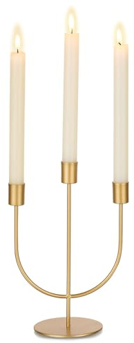 Sziqiqi Bougeoirs en Métal pour Centre de Table Mariage - Moderne Bougeoirs Decorative Chandeliers Cadeau pour Mariage Noël