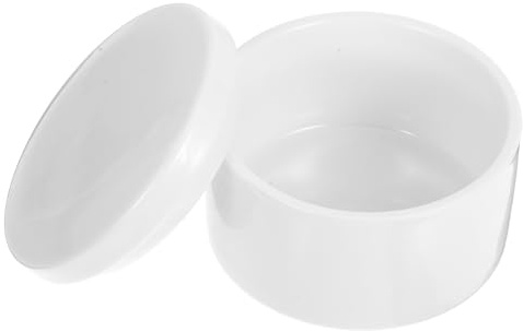 Alipis White Porcelain Jewelry Box Small Ceramic Jewelry Organizer for Rings and Earrings 3X3X2.15 Inches Compact Storage for Girls and