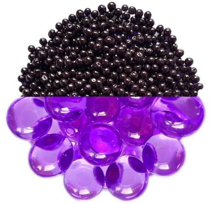 trendfinding 100 g wasserspeicherndes Deko Granulat Lila, Korngröße 6-8 mm, Dekoration für Blumen und Pflanzen, 10 Liter sehr ergiebig, vielseitig einsetzbar