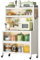 MAGIC SELECT Armario de Cocina con Ruedas, Estantería de Almacenamiento para Hogar, Alacena con Puertas, Organizador para Casa, Baño, Salón, Habitación (5 baldas/162,5x100x40 cm)