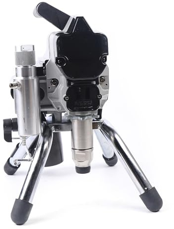 Airless sprayfärg, spraymaskin, högtryck, airless, luftlös spruta för dispersionsfärg, partikelfria färger, rostfria färger, epoxifärg osv., 1 800 W, 2,5 l/min, 220 V, svart
