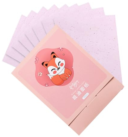 Zymoplas 1 Box Face Blotting Sheets Beauty Makeup Tools Portable Absorbing Tissues Daily Use Efficient Oil Control Wipes, Type1