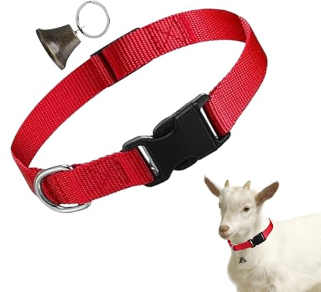 Collarino Per Capre Da Esposizione - Set Collari Regolabili Per Pecore | Campanello Antiperdita Sonoro Per Animali Da Pascolo Mucche Allevamento Addestramento Mandria Fattoria