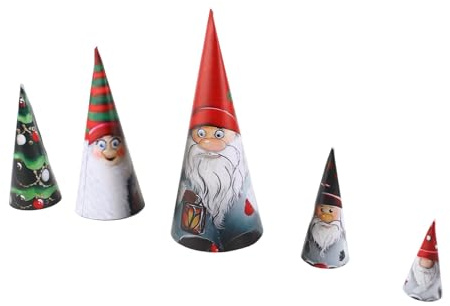 GLOGLOW Julstaplingsprydnader, Kapslingsdockor Dvärgsamlingsdockor 300 G med Borste, Hängande Träddekor, Kapslad Design, Juldekoration för Hemmafest för Familjer Julstapling (300g med borste)