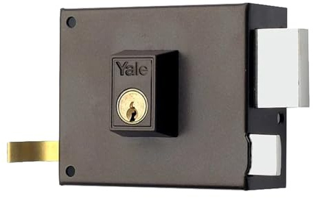 Yale 3010082 Cerradura 125-a/hp/10/ Derecha, Hierro Pintado, Entrada 50 mm