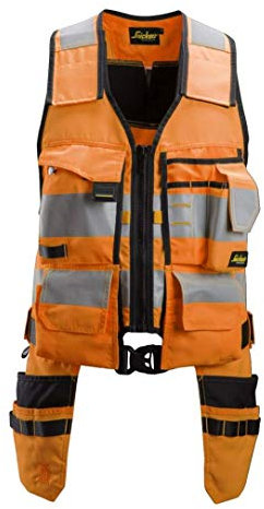 Snickers Allroundwork, High Visibility Tool Vest CL1 Yellow/Black XS