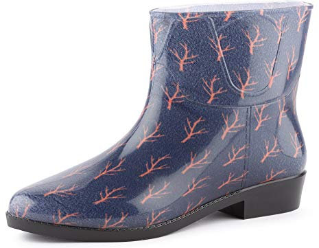 Ladeheid Stivali in Gomma Donna LAZT201802 (Navy/Alberi, 40 EU)