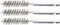 BGS 3078-12-S | Stahlbürste | 3-tlg. | 12 mm | Antrieb Außensechskant 6,3 mm (1/4) | Loch-Drahtbürsten | für BGS 3078