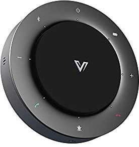 AV Access Bluetooth/USB Speakerphone Full-Duplex Audio, 4 AI Mics Beamforming, 8 Meter 360°Voice Pickup, Loud & Clear, Echo Cancellation, Computer Microphone Speaker for Skype Zoom Conference Calls