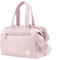 SONARIN Multi-Poches Sac à Langer pour Bébé Fourre-tout,Grande Capacité Multifonctionnel Sac Bandoulière à Langer Sac de Maternité Sac à Couches de Voyage avec Bretelle Unique(Rose)