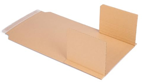 verpacking Buchverpackung 245 x 165 x 20-70 mm selbstklebend (Außenmaß 285 x 165 x 20-70 mm) Universal Wickelverpackung (100 Stück)