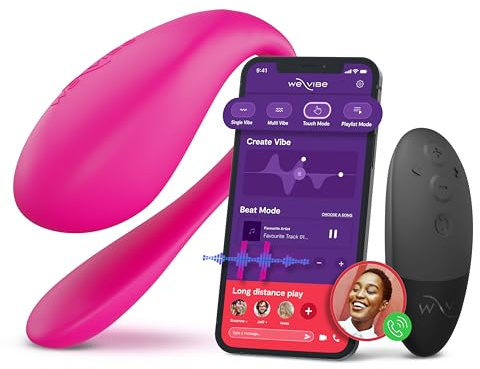 We-Vibe Jive 2 Vibratore per il Punto G Indossabile - Uovo Vibrante - Sex Toy Vibrante per Donna y Coppie con 10 Livelli di Intensità - Controllo via App e Telecomando - Impermeabile - Ricaricabile