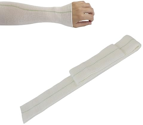 Venda Tubular Bielástica. Venda elástica de soporte Suave y Transpirable. Vendari DARIFLEX es una venda elástica tubular producto sanitario Clase I. (Verde (Miembros medianos), 1 metro)