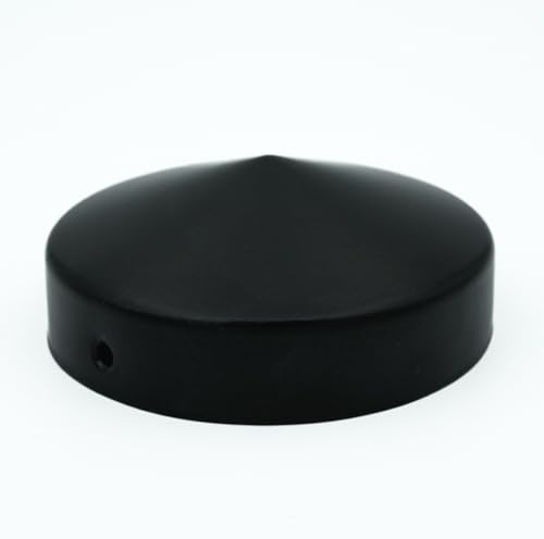 6 tappi per pali rotondi, diametro 101 mm, in acciaio verniciato a polvere, copertura per pali in legno da 100 mm, resistenti alle intemperie e robusti