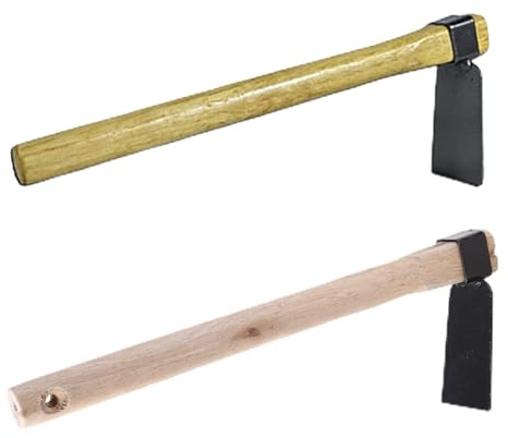 Zappa in acciaio a basso tenore di carbonio e legno, robusta zappa, strumento di diserbo per ortaggi e giardinaggio