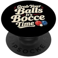 Bocce Ball Italiano Lawn Game Backyard Player Umorismo PopSockets PopGrip Adesivo