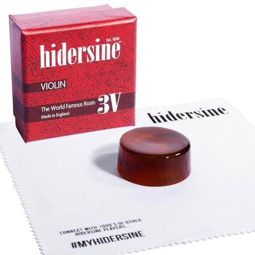 Hidersine 3V World Famous Rosin Violin Viola | Premium 20g Cake - Perfect for Practice & Performance - Ideal for All Player Standards- Handmade in the UK since 1890