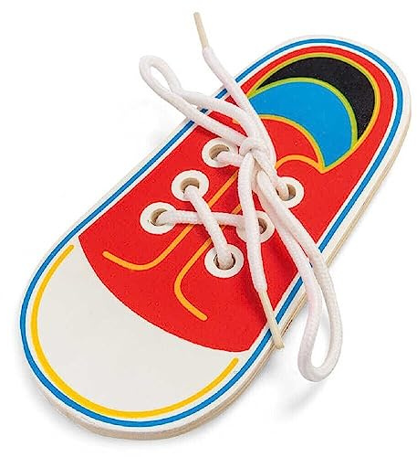 WOODEN LACING SHOE 21914, One Size