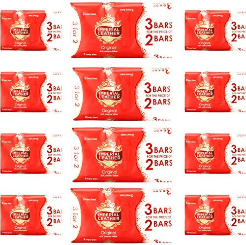 36x Cussons Imperial Leather Original Ivory Classic & Rich Creamy Soap Bar 100g (12 PACK)