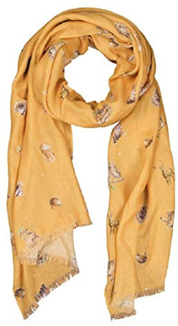 Wrendale Designs by Hannah Dale - Woodlanders Lightweight Honeycomb Scarf - 70cm by 190cm