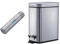 Smartbin 5 Litri Pattumiera Acciaio Inox Piccolo Rettangolare Acaio Inox Cestino per Rifiuti a Pedale Pattumiera per Rifiuti Pattumiera Secchio Interno Chiusura Silenziosa