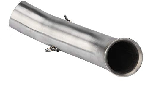 Yctze - Tubo de escape intermedio, acero inoxidable para motocicleta, sistema completo de ventilación de escape, conexión de enlace de tubo intermedio para duke 125 escape duke 390 escape duke 390 con