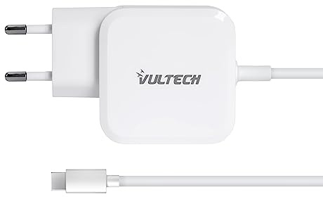 Vultech Alimentatore AU-67WTC Usb-C Auto settante Per Notebook e Smartphone Tecnologia GAN e Funzione PPS Carica batterie rapido Compatibile con MacBook Air, iPad, Samsung Galaxy S25 Ultra/S24+/S23