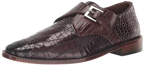 Stacy Adams Rapino Plain Toe Monk Strap, Mocasín Monkstrap Hombre, coñac, 42 EU