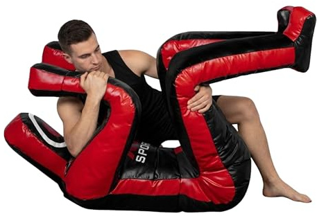 RTX MMA Grappling Dummy Judo Punching Bag Wrestling Dummy Defensive Position Brazilian Jiu Jitsu Submission Self Defense Training Vinyl Fabric - 180 cm | Unfilled