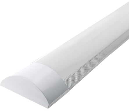 M Ledme - Pantalla LED luminaria Lineal Fast Con Led Integrado 40W, 4000 lúmenes, Color Luz Neutra (4500K), 1200 mm, Cable De Conexión Incluido, Aluminio/ABS, ideal para interiores. LM1171