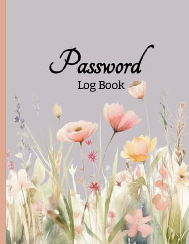 Wildflower Serenity Password Log Book: Large Print Edition for Seniors - Organize 300+ Logins with Alphabetical Tabs: 8.5 x 11 Inches | Beautiful ... for Easy Access and Safe-Keeping of Passwords