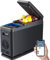 AAOBOSI Kompressor Kühlbox 8 Liter, Mini Kühlbox Auto bis -15℃, Kühlbox Elektrisch mit APP-Steuerung，Kühlbox 12/24 V für Auto, LKW, Boot, Reisemobil
