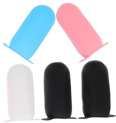 OSOLADY 5pcs Silicone Travel Bottle Covers Leakproof Elastic Sleeves for Toiletries Safe Reusable for Women Cosmetics