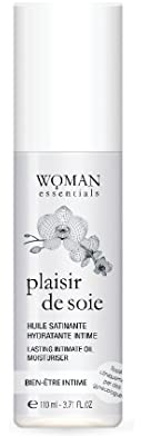 PLAISIR DE SOIE - Feuchtigkeitsspendendes Massageöl und Feuchtigkeitscreme für die Intimpflege Damen (110 ml) - Massage Öl Körper Dermatologisch Getestet - Gleitfähig, Nicht Klebrig.