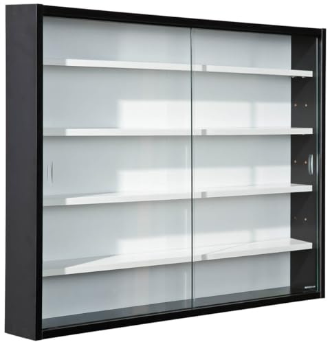 AltoBuy Collect N&B - Vitrine Murale 5 Compartiments Noire et Blanche