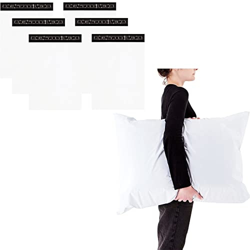 Sacchetti postali extra larghi in plastica bianca da 58,6 x 78,9 cm per spedizione, spedizione, buste postali autoadesive per imballaggi di vestiti, pacchi, scatole