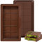 2 Piezas Moldes para Chocolate de Silicona, Molde Tableta Chocolate, Molde Turron Silicona, Moldes de Chocolato Profundo, Molde Chocolate Tableta Profunda, para Hacer Chocolate (B)