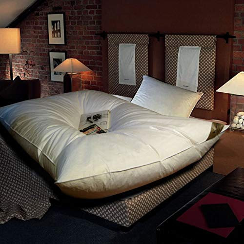 Federbett mit 100% weißen neuen Landfedern in 135x200 cm Oberbett 3000 g Ballonbett - Made in Germany