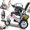 ZQHQKJ Elektrischer Rollstuhl leicht faltbar, 500W Motor, 150 kg Tragfähigkeit, 25–40 km Reichweite, für Reisen und Senioren, Rollstuhl elektrisch mit Lithium-Batterie für alle Gelände,12a