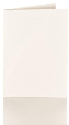 Paper24 75 biglietti pieghevoli 120 x 170 mm, 240 g/m² (per buste B6) in avorio