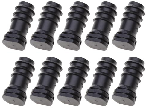 10 Tappi in Plastica Nera Per Adattatore Tubo Gocciolante Da 16mm Per Irrigazione Del Giardino Raccordi Per Irrigazione a Goccia Cappucci Connettori Raccordi Accessori Strumenti Per Irrigazione