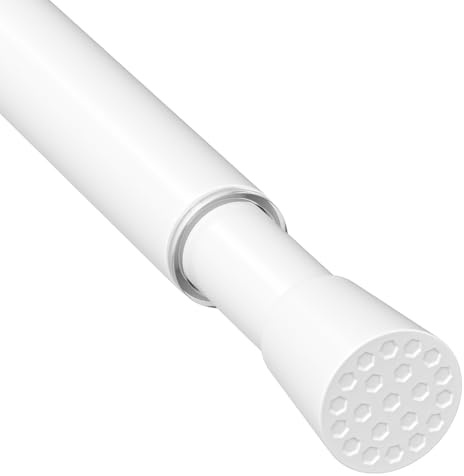 AIZESI Tension Rods 59–100 cm (24 to 39) White Tension Rods for Curtains
