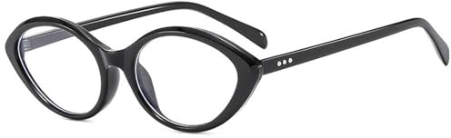Montura de Gafas para Mujer, anteojos Retro para Damas, 3, Talla única