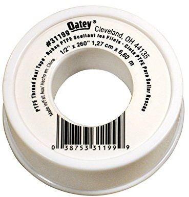 Oatey, White 31199 Thread Seal Tape, 1/2-Inch x 260-Inch