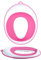 Potty Training Toilet Seat-Toddler Kids Toilet Trainer Ring for Boys or Girls -Non-Slip Surface, Storage Hook- (Pink)
