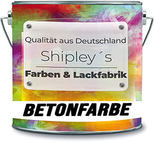 Shipley's Farben & Lackfabrik Vernice per cemento, per pavimenti, per interni e interni, in resina epossidica (5 kg, rosso corallo 3016)